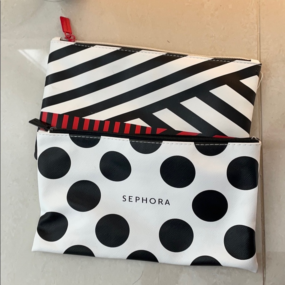 Set of 2 Sephora makeup bags